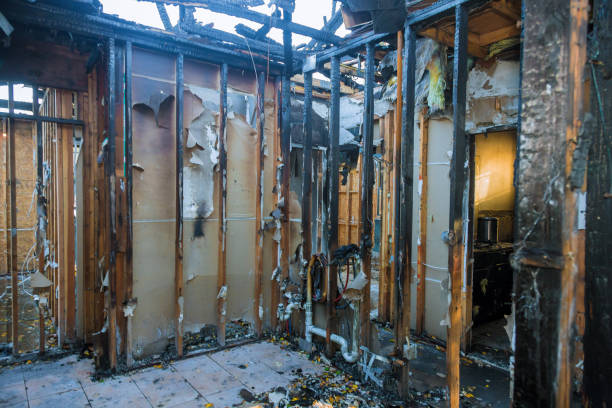 Professional Soot Cleanup technician working in Harrisville, RI